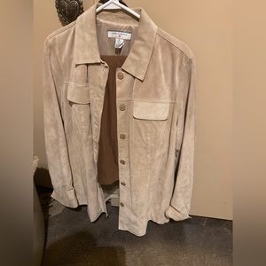 Suede leather shirt - EUC